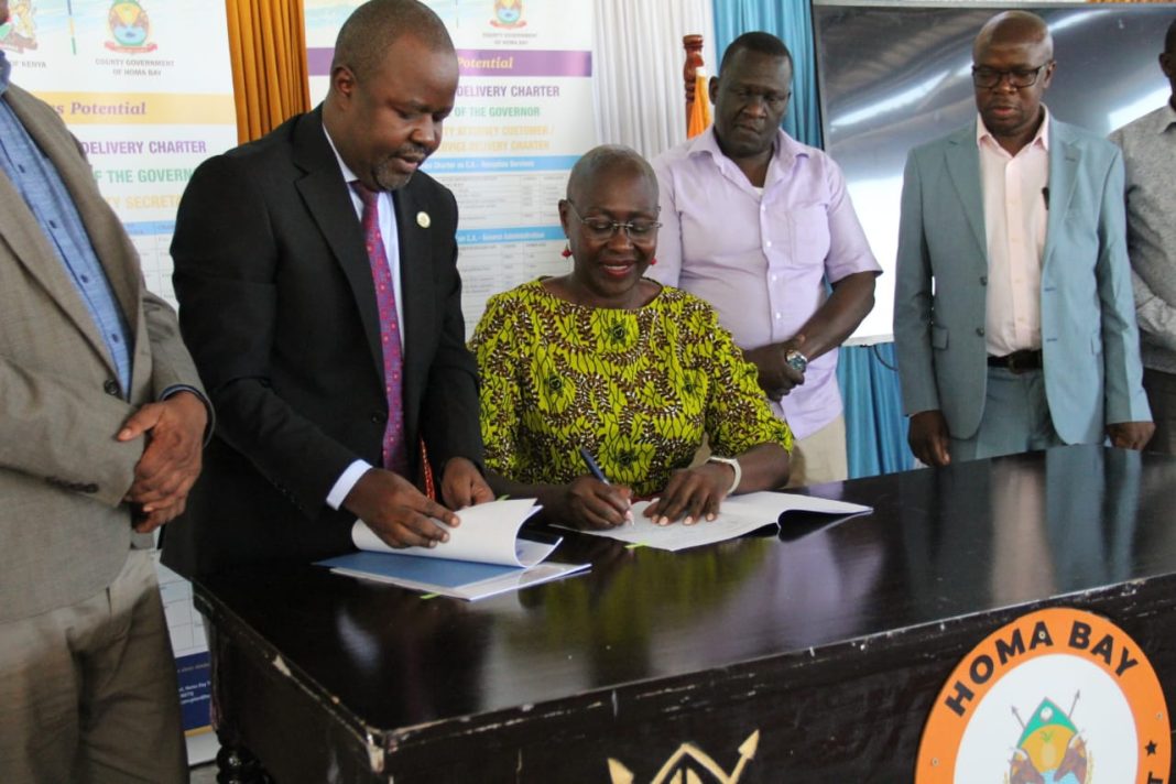 The County Government of Homa Bay launches its service charter to enhance service delivery Homa Bay launches its service charter