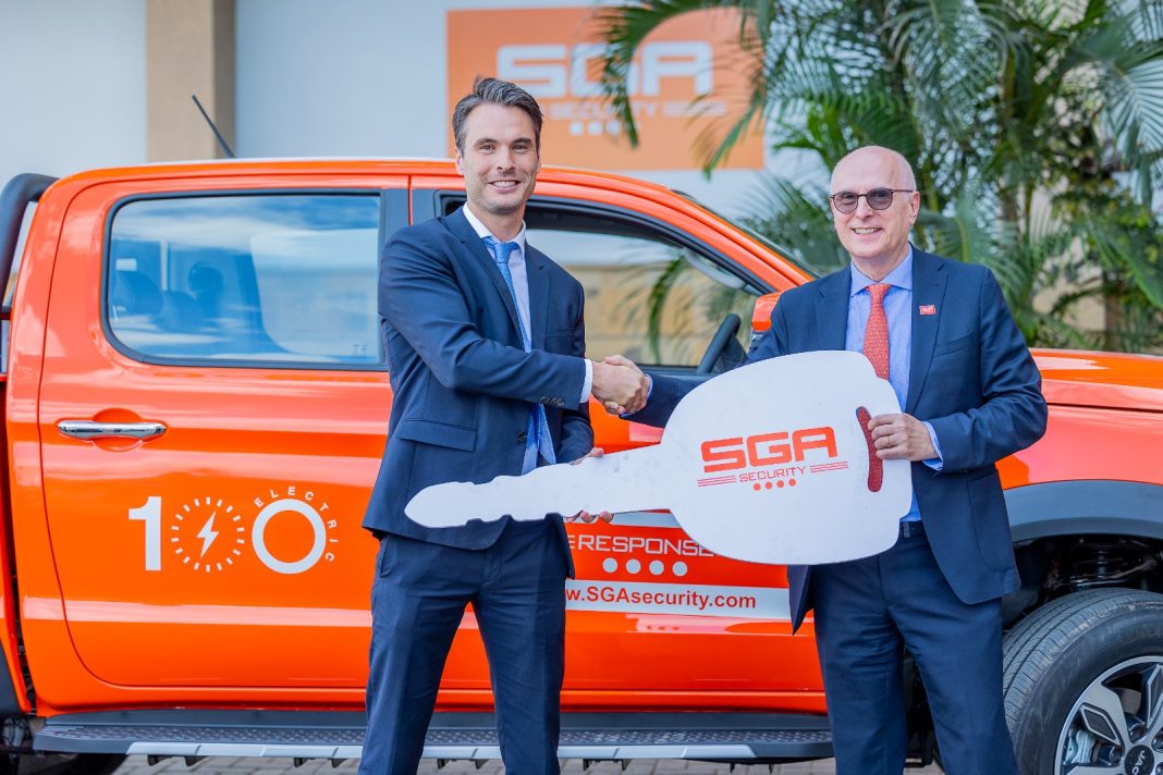 A security firm partners with Electric Transits Africa (ETA) to introduce Electric Vehicles (EVs) to its Security Alarm Response fleet. A security firm partners with Electric Transits Africa (ETA) to introduce Electric Vehicles (EVs) to its Security Alarm Response fleet.
