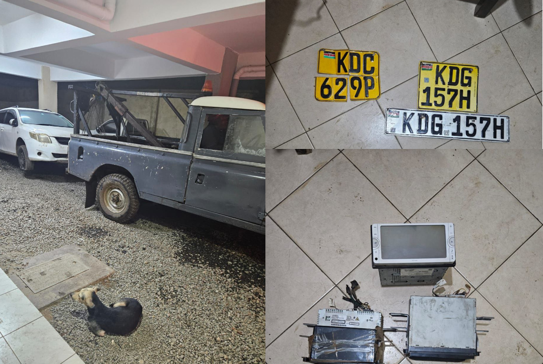 Eleven vehicles recovered as police crackdown on a car theft syndicate in Kisumu Assortment of recovered items